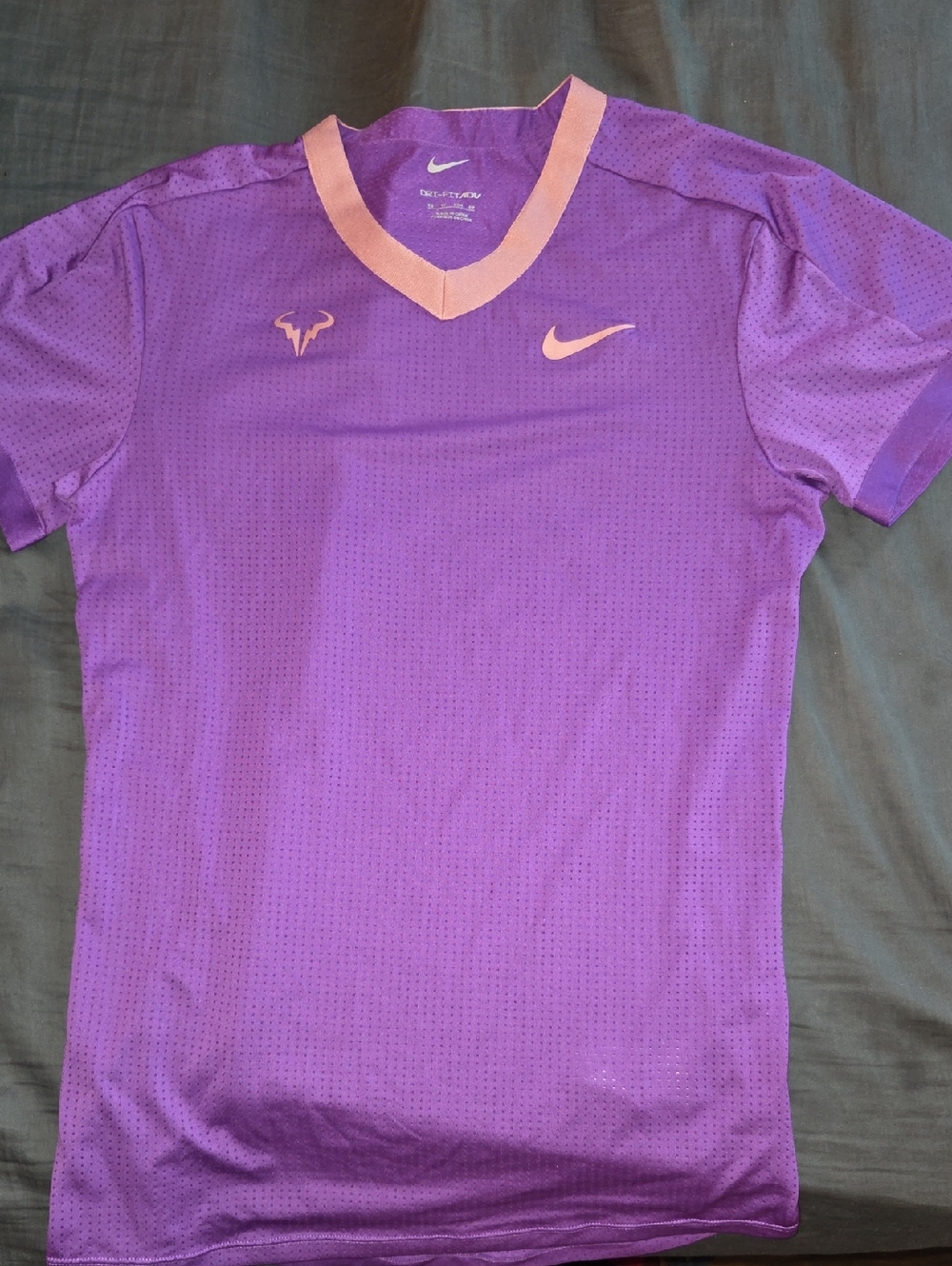 Nike Woman's Purple Athletic Jersey with Pink Trim